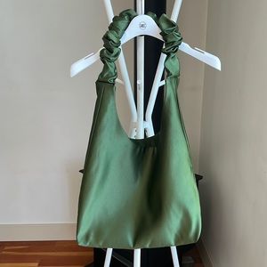 Bronze Age Y2K Ruffle bag in forest green